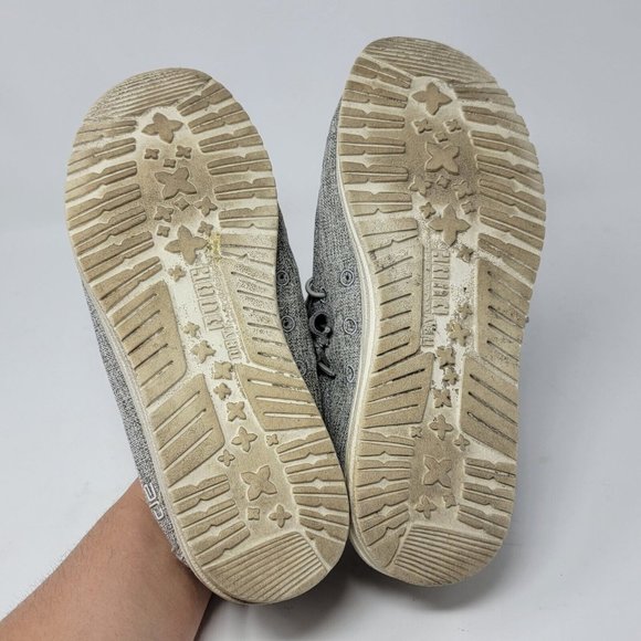 Hey Dude US Size 8 Wally Linen Iron‎ Lightweight Men's Slip On Shoes - Picture 8 of 8